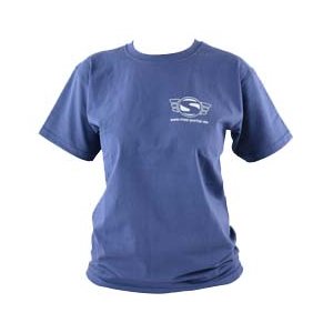 T-Shirt Marineblau - mit Reflexdruck silber SIMSON-Logo