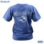 T-Shirt Marineblau - mit Reflexdruck silber SIMSON-Logo