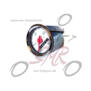 Tachometer - &Oslash;48mm - wei&szlig;es Ziffernblatt -...