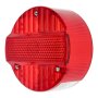 Simson MZ Rücklichtkappe f. Bremsschlußkennzeichenleuchte BSKL 120mm - rot - mit 3 Schrauben E-Zeichen S51,S70,KR51/2,MZ