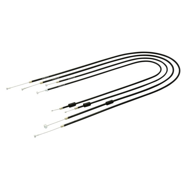 Set - 4 x Bowdenzüge - schwarz - Enduro + 50mm-Überlänge für Simson S51