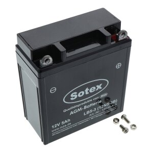 AGM-Batterie - 12V 5,0 Ah, YB5L-BS