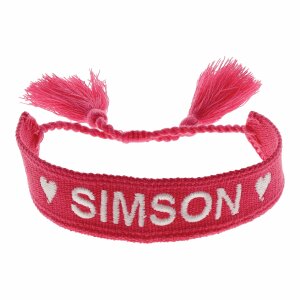 Festivalband "I love SIMSON", Farbe: pink,...
