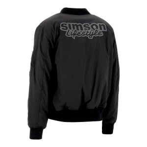 Pilotenjacke schwarz Motiv: Simson Lifestyle