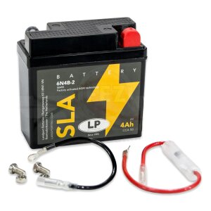 Batterie 6V 4,0Ah (Vlies - wartungsfrei) 6N4B-2 "CCA...