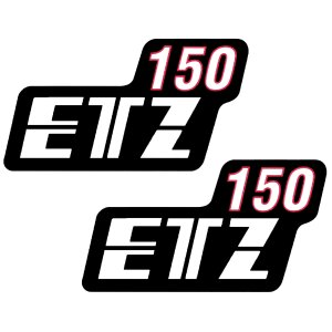 Schriftzug im Satz (2 Stück) Aufkleber / Klebefolie...