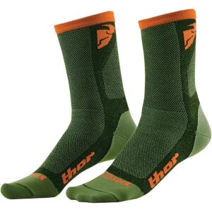 Socken Thor MX Dual Cool grün/orange 40-44