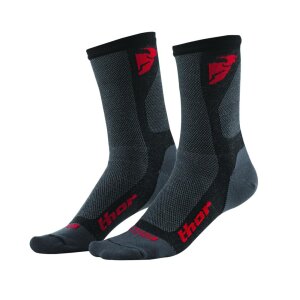 Socken Thor MX Dual Cool dunkelgrau/rot 43-47